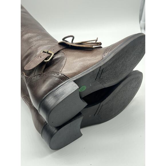 Coconuts by Matisse Cobb Brown Leather Riding Boots with tassel Size 6.5 NEW - Picture 11 of 14